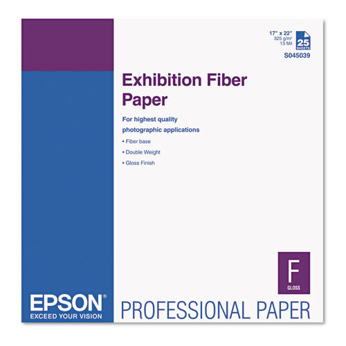 Exhibition Fiber Paper, 13 Mil, 17 X 22, White, 25-pack