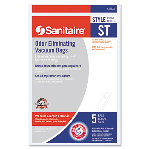 Style St Disposable Vacuum Bags For Sc600 And Sc800 Series, 50-carton