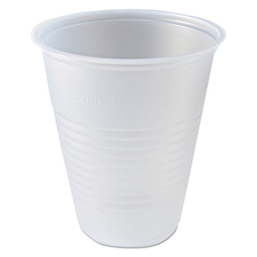 Rk Ribbed Cold Drink Cups, 7 Oz, Clear, 100 Bag, 25 Bags-carton
