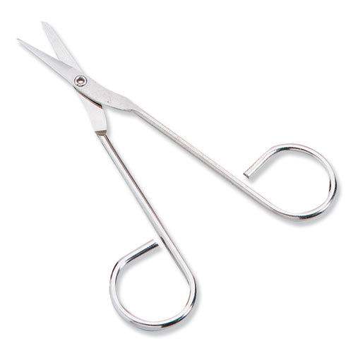 4.5 Curved Micro Stainless Steel Spring Scissors for Shaping and Trimming