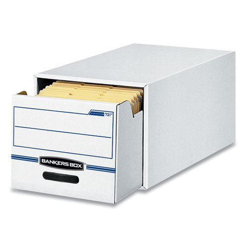 Stor-drawer Basic Space-savings Storage Drawers, Letter Files, 14" X 25.5" X 11.5", White-blue, 6-carton