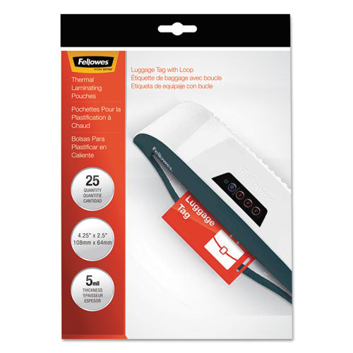 Laminating Pouches, 5 Mil, 2.5 X 4.25, Matte Clear, 25-pack — Sapphire  Purchasing
