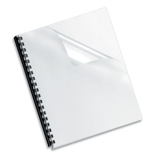 Crystals Transparent Presentation Covers For Binding Systems, Clear, With Square Corners, 11 X 8.5, 3-hole Punched, 100-pack