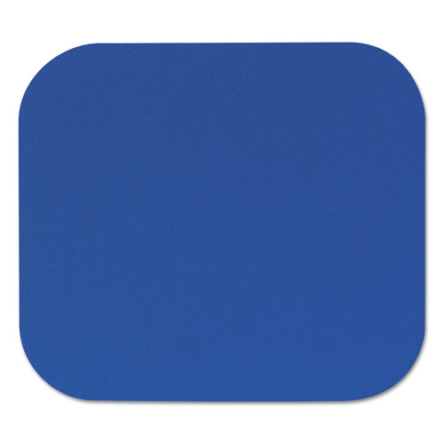 Polyester Mouse Pad, Nonskid Rubber Base, 9 X 8, Blue