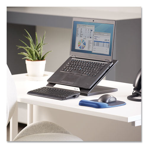 Designer Suites Laptop Riser, 13.19" X 11.19" X 4", Black Pearl, Supports 25 Lbs