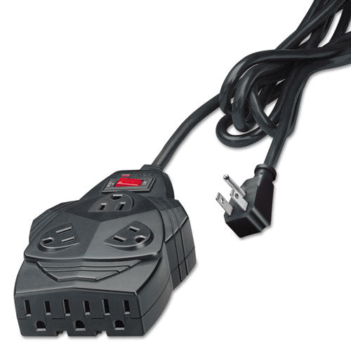 Mighty 8 Surge Protector, 8 Outlets, 6 Ft Cord, 1300 Joules, Black