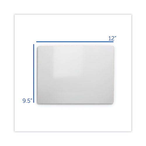 Dry Erase Board, 12 X 9.5,white, 12-pack