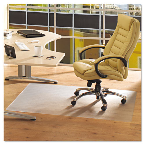 Cleartex Advantagemat Phthalate Free Pvc Chair Mat For Hard Floors, 53 X 45, Clear
