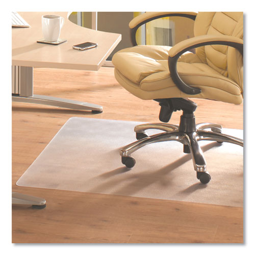 Cleartex Advantagemat Phthalate Free Pvc Chair Mat For Hard Floors, 53 X 45, Clear