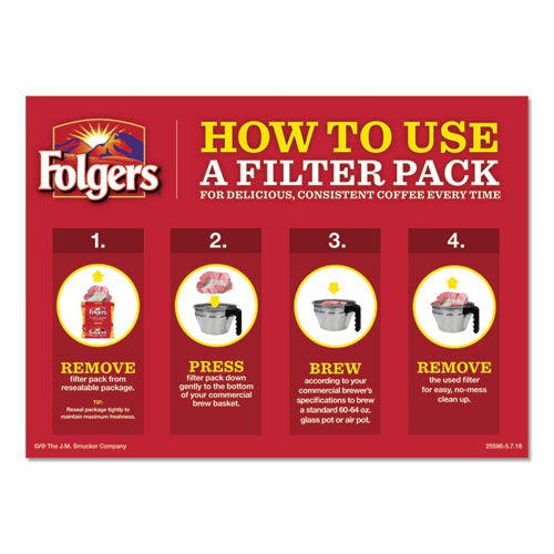 Coffee Filter Packs, Classic Roast, .9 Oz, 10 Filters-pack, 4 Packs-carton