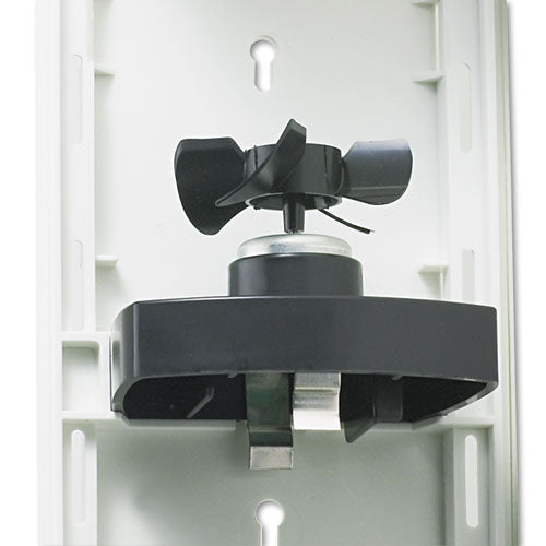 Gel Air Freshener Dispenser Cabinet With Fan, 4" X 3.38" X 8.4", White