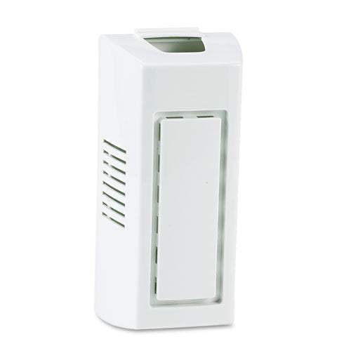 Gel Air Freshener Dispenser Cabinet With Fan, 4" X 3.38" X 8.4", White