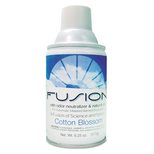 Fusion Metered Aerosols, Cotton Blossom, 6.25 Oz Aerosol Spray, 12-carton