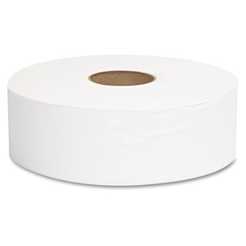 Jrt Jumbo Bath Tissue, Septic Safe, 1-ply, White, 10" Dia, 6 Rolls-carton
