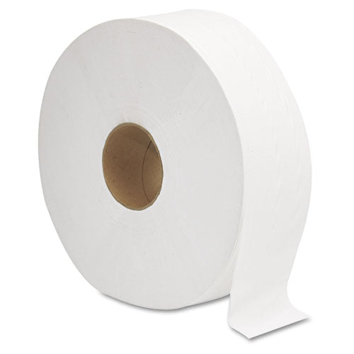 Jrt Jumbo Bath Tissue, Septic Safe, 2-ply, White, 12" Diameter, 1,375 Ft Length, 6 Rolls-carton