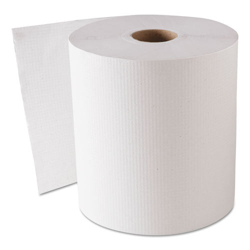 Hardwound Roll Towels, White, 8" X 800 Ft, 6 Rolls-carton