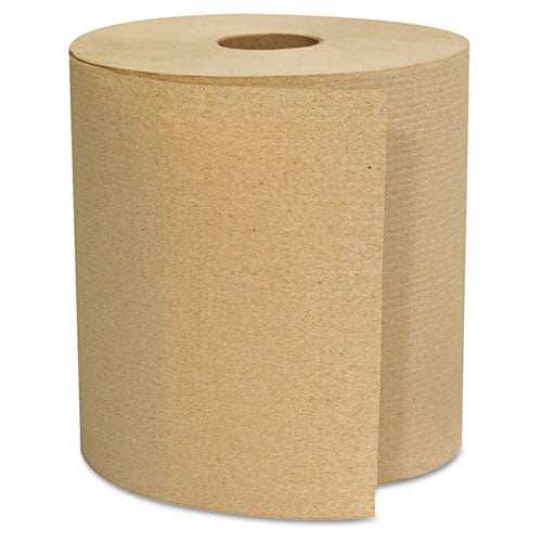 Hardwound Towels, Brown, 1-ply, Brown, 800ft, 6 Rolls-carton