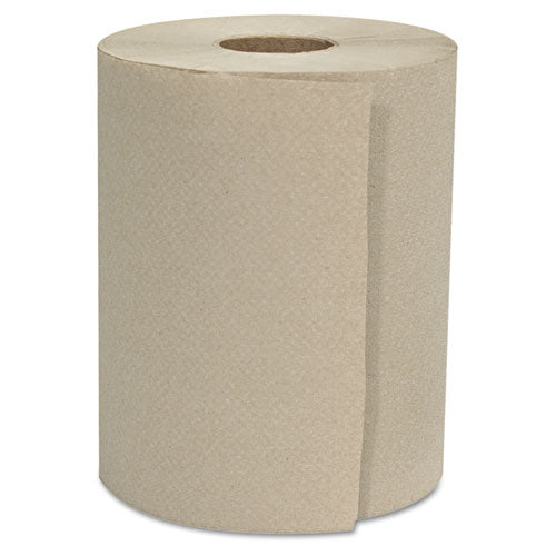Hardwound Roll Towels, 1-ply, Natural, 8" X 800 Ft, 6 Rolls-carton
