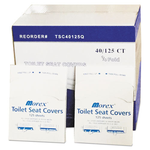 Quarter-fold Toilet Seat Covers, 14.5 X 16.5, White, 5,000-carton
