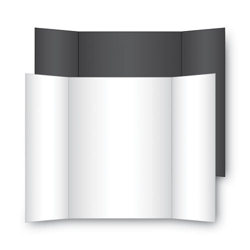Two Cool Tri-fold Poster Board, 36 X 48, Black-white, 6-carton