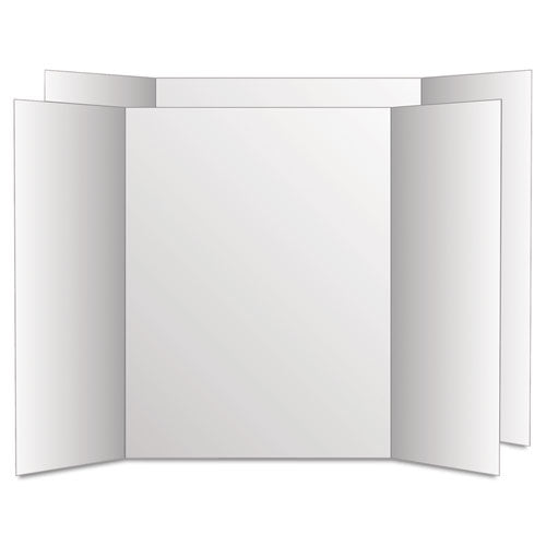 Two Cool Tri-fold Poster Board, 28 X 40, White-white, 12-carton