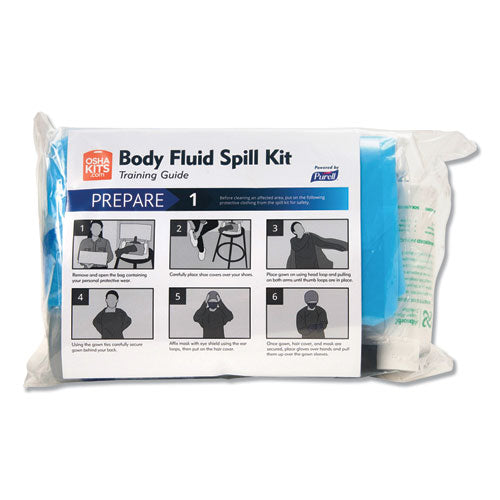 Body Fluid Spill Kit, Refill, 8.5" X 11.3" X 4.5", 2 Refills-carton