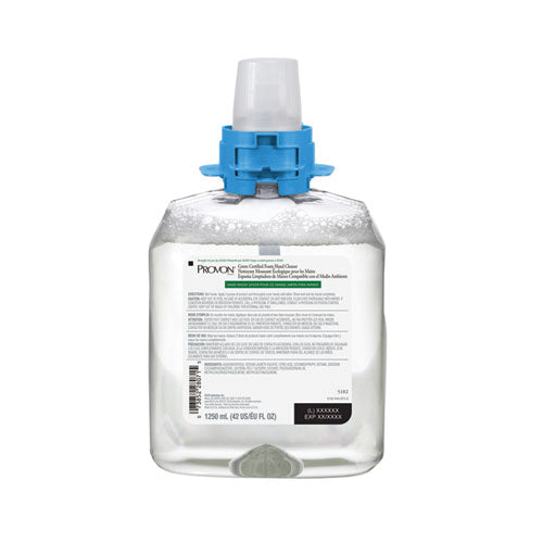 Green Certified Foam Hand Cleaner, Fragrance-free, 1,250 Ml Refill, 4-carton