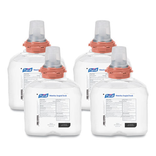 Waterless Surgical Scrub Gel Hand Sanitizer, 1,200 Ml Refill Bottle, For Tfx Dispenser, 4-carton