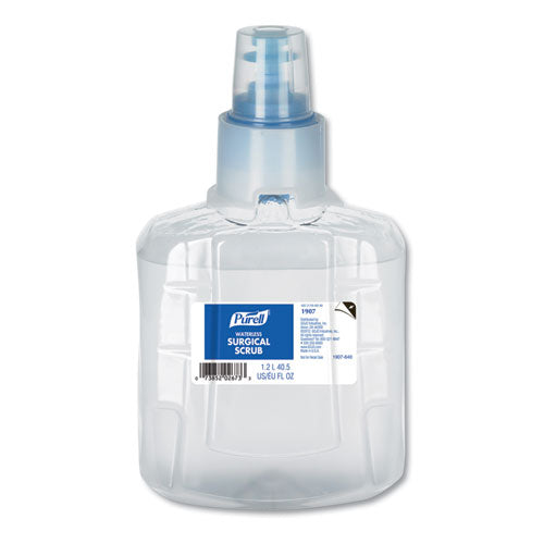 Waterless Surgical Scrub Gel Hand Sanitizer, 1,200 Ml Refill Bottle, Fragrance-free, For Cs-8 Dispenser, 2-carton