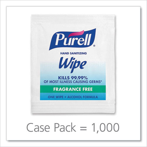 Premoistened Sanitizing Hand Wipes, Individually Wrapped, 5 X 7, 1,000-carton