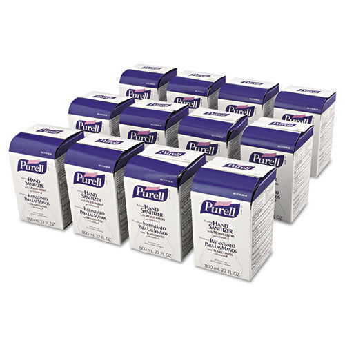 Advanced Gel Hand Sanitizer, Bag-in-box, 800 Ml Refill, Unscented, 12-carton