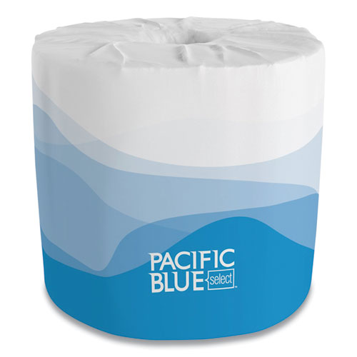 Pacific Blue Select Bathroom Tissue, Septic Safe, 2-ply, White, 550 Sheet-roll, 80 Rolls-carton