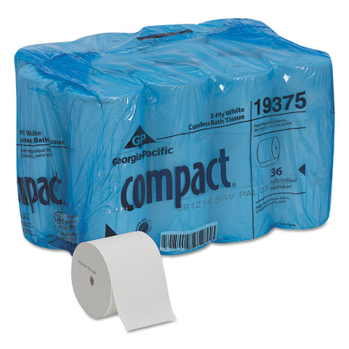 Coreless Bath Tissue, Septic Safe, 2-ply, White, 1000 Sheets-roll, 36 Rolls-carton