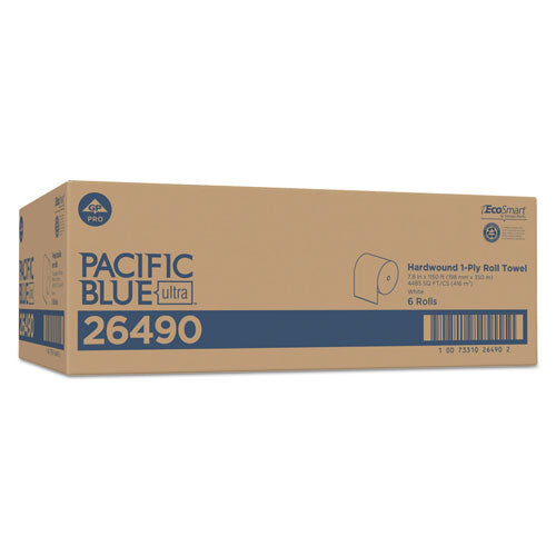 Pacific Blue Ultra Paper Towels, 7.87" X 1,150 Ft, White, 6 Rolls-carton