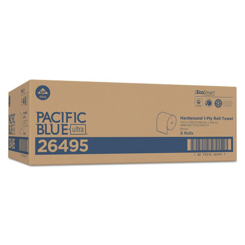 Pacific Blue Ultra Paper Towels, 7.87" X 1,150 Ft, Natural, 6 Rolls-carton