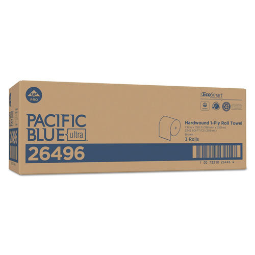 Pacific Blue Ultra Paper Towels, 7.87" X 1,150 Ft, Natural, 3 Rolls-carton