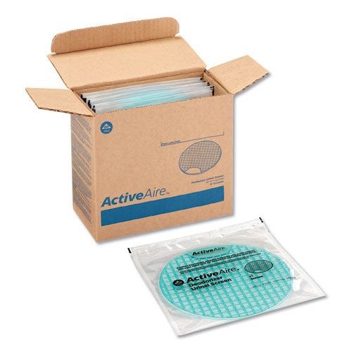 Activeaire Deodorizer Urinal Screen With Side Tab, Coastal Breeze Scent, Blue, 12-carton