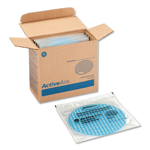 Activeaire Deodorizer Urinal Screen, Coastal Breeze Scent, Blue, 12-carton