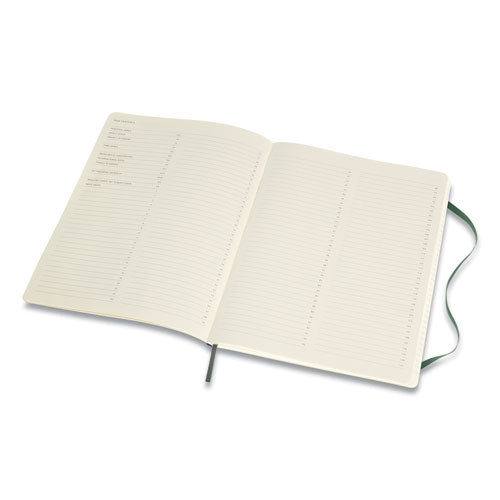 Professional Soft Cover Notebook, Narrow Rule, Forest Green Cover, 9.75 X 7.5, 192 Sheets