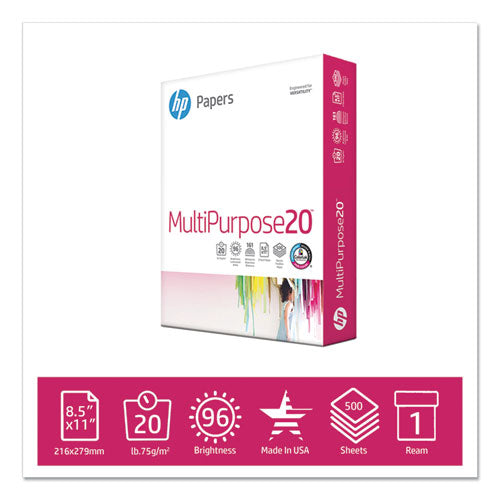 Multipurpose20 Paper, 96 Bright, 20lb, 8.5 X 11, White, 500-ream