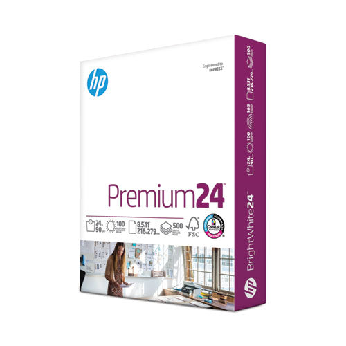Premium24 Paper, 98 Bright, 24 Lb Bond Weight, 8.5 X 11, Ultra White, 500-ream