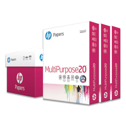 Multipurpose20 Paper, 96 Bright, 20 Lb Bond Weight, 8.5 X 11, White, 500 Sheets-ream, 3 Reams-carton