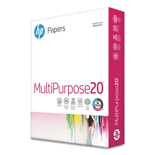 Multipurpose20 Paper, 96 Bright, 20 Lb Bond Weight, 8.5 X 11, White, 500 Sheets-ream, 3 Reams-carton