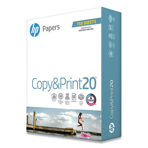 Copyandprint20 Paper, 92 Bright, 20 Lb Bond Weight, 8.5 X 11, White, 400 Sheets-ream, 6 Reams-carton