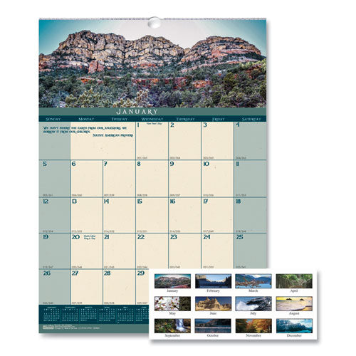 Recycled Landscapes Monthly Wall Calendar, 12 X 16.5, 2022