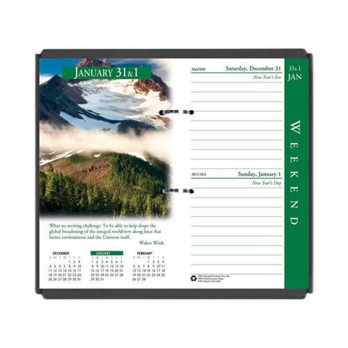 Earthscapes Desk Calendar Refill, Nature Photography, 3.5 X 6, White-multicolor Sheets, 2023