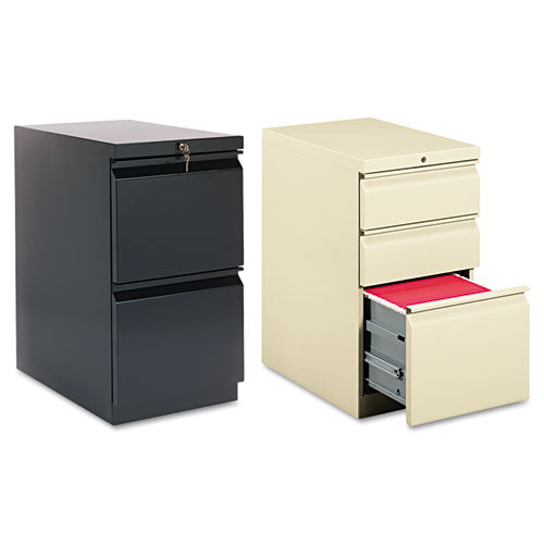 Brigade Mobile Pedestal With Pencil Tray Insert, Left Or Right, 3-drawers: Box-box-file, Letter, Putty, 15" X 19.88" X 28"