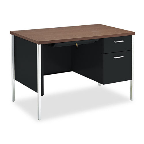 34000 Series Right Pedestal Desk, 45.25" X 24" X 29.5", Harvest-putty