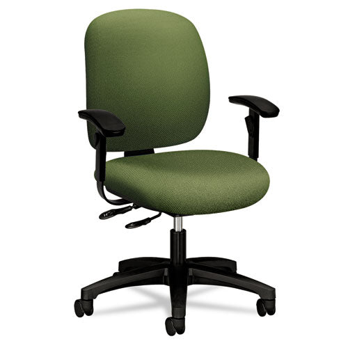 Comfortask Multi-task Chair, Supports Up To 300 Lb, 16" To 21" Seat Height, Black