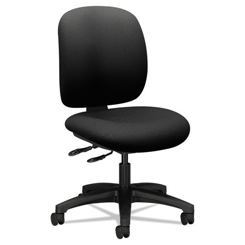 Comfortask Multi-task Chair, Supports Up To 300 Lb, 16" To 21" Seat Height, Black